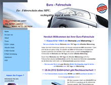 Tablet Screenshot of euro-fahrschule.com